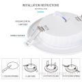 LED recessed ceiling downlight lamps